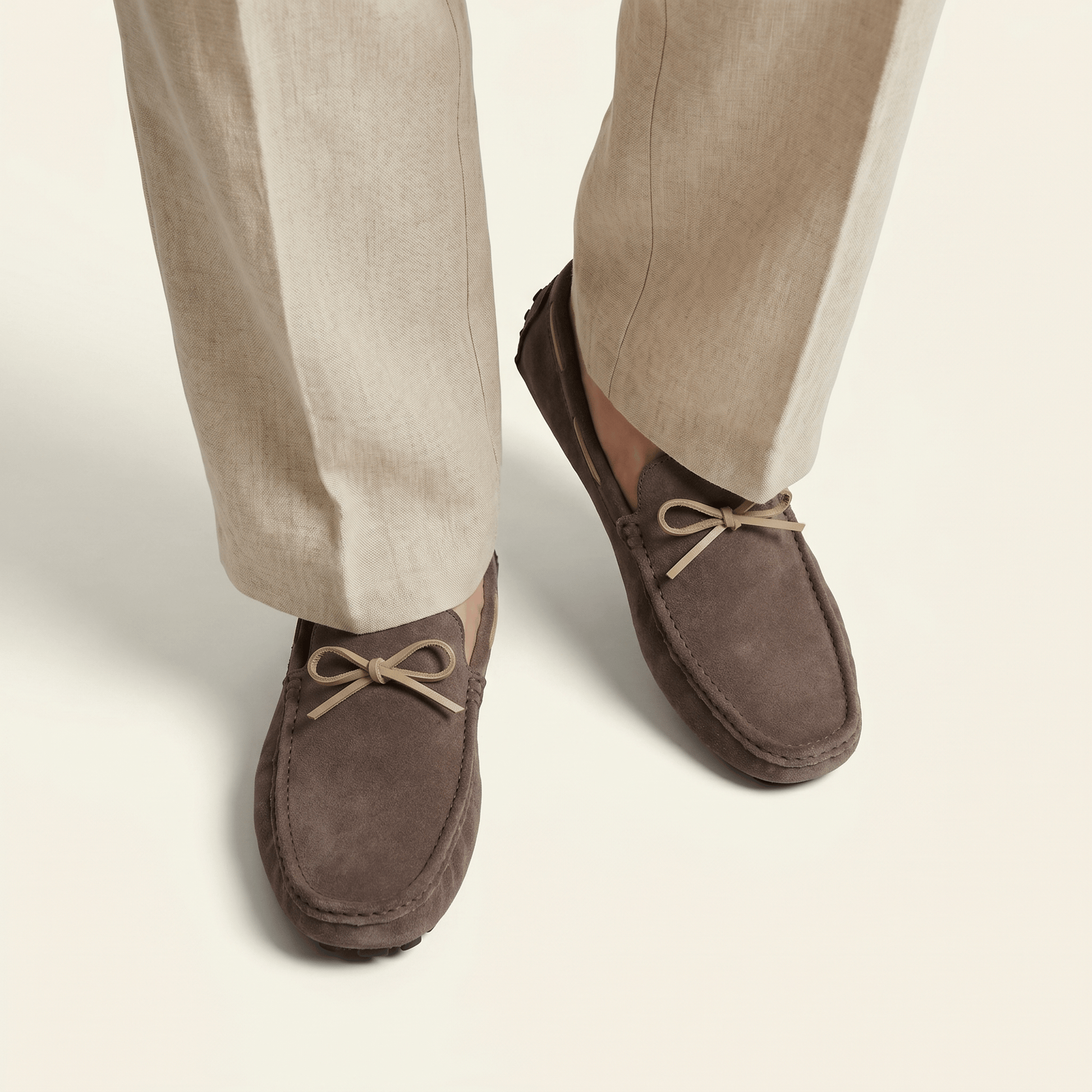 Mocassin Homme Classique de Conduite à Nœud