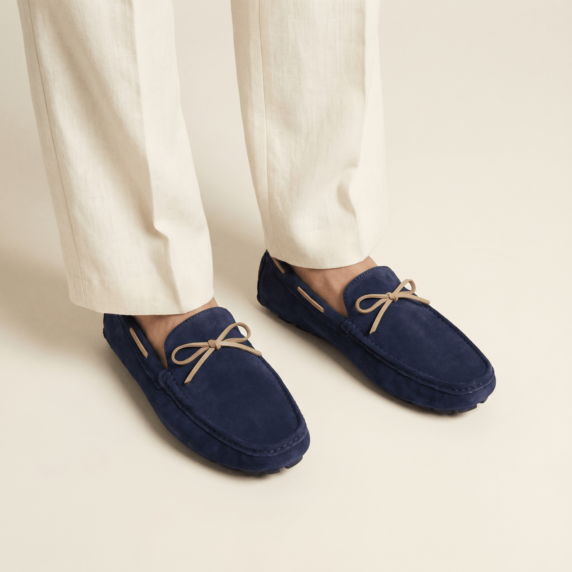 Mocassin Homme Classique de Conduite à Nœud