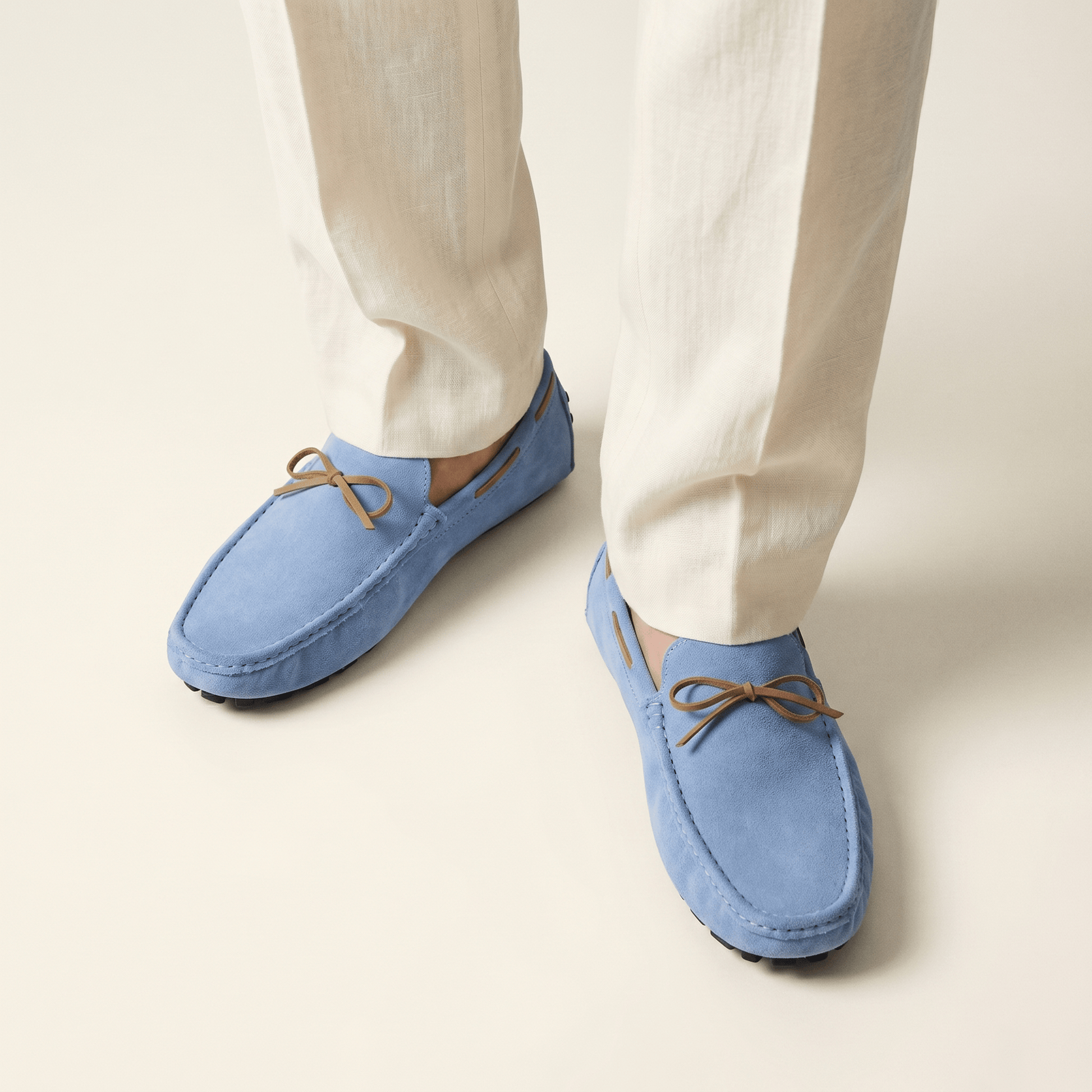 Mocassin Homme Classique de Conduite à Nœud
