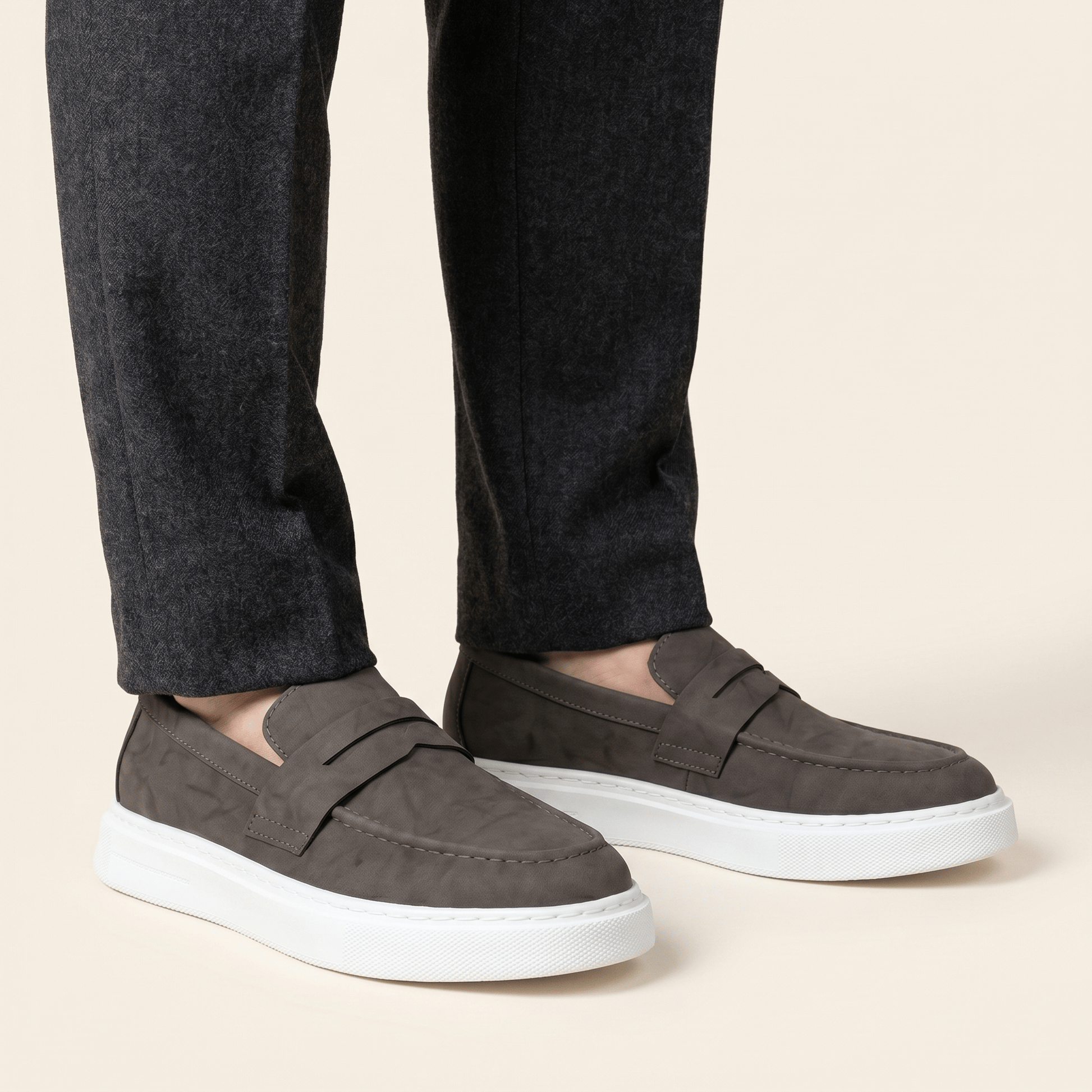 Mocassin Homme Compensé à Bande