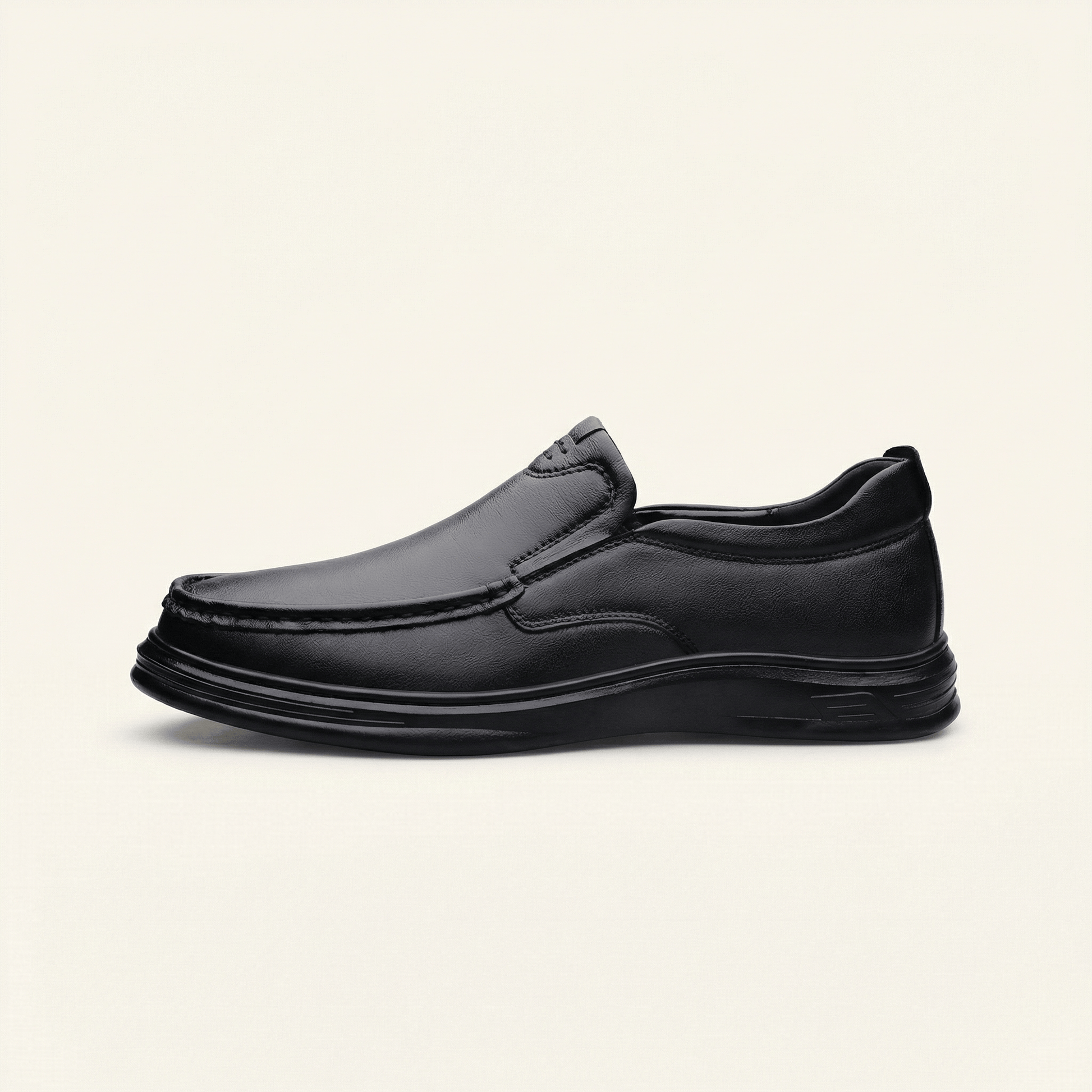 Mocassin Homme Fermé Confort en Cuir