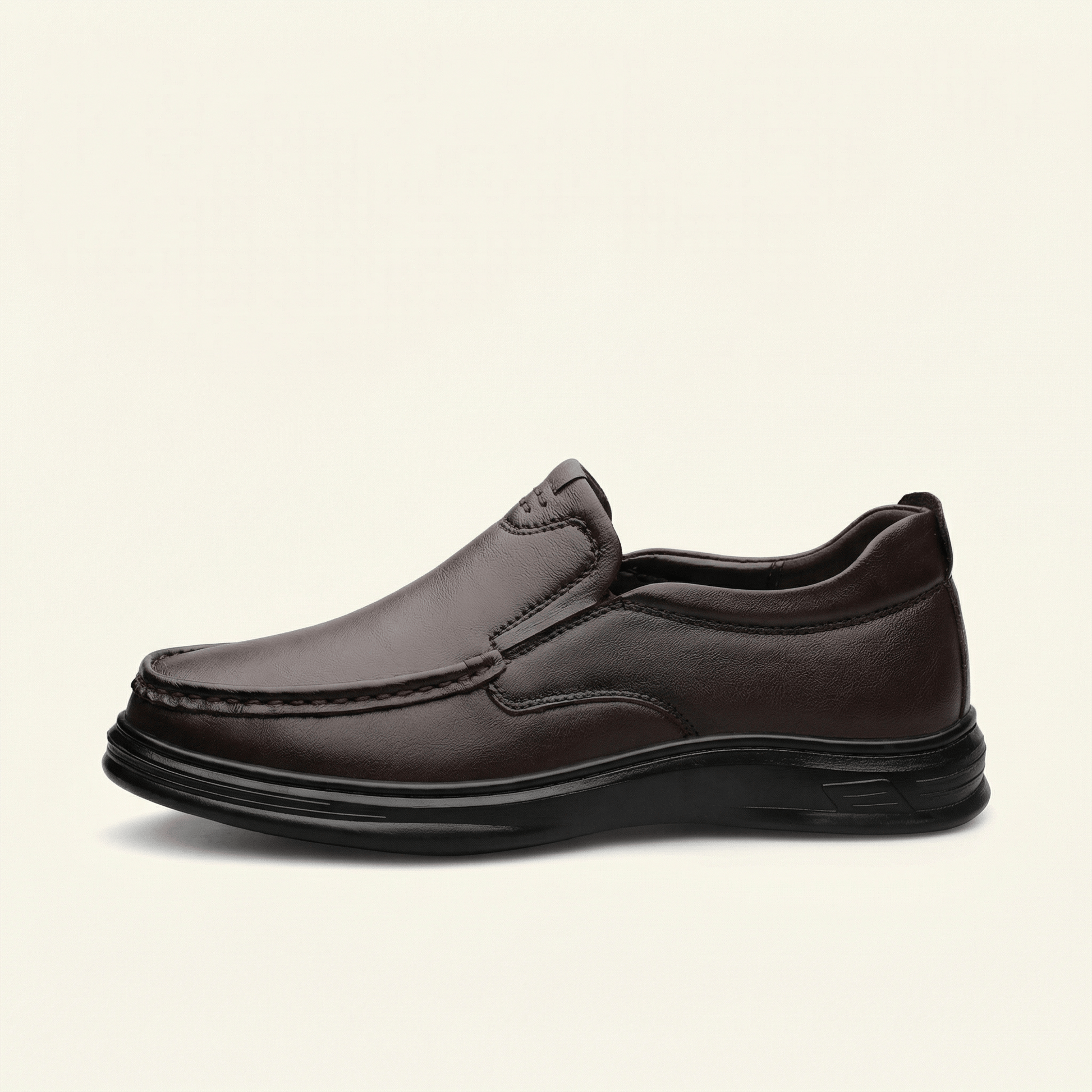 Mocassin Homme Fermé Confort en Cuir