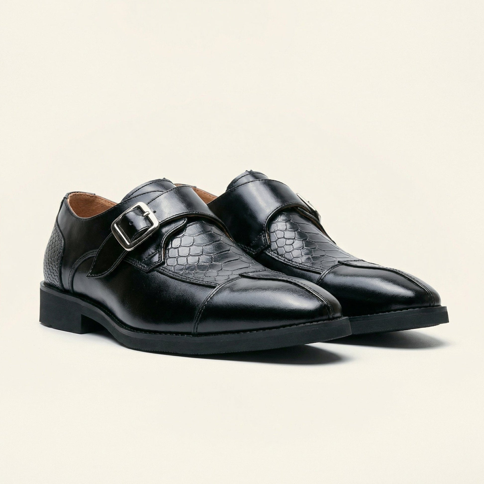 Mocassin Homme Habillé à Boucle Décorative