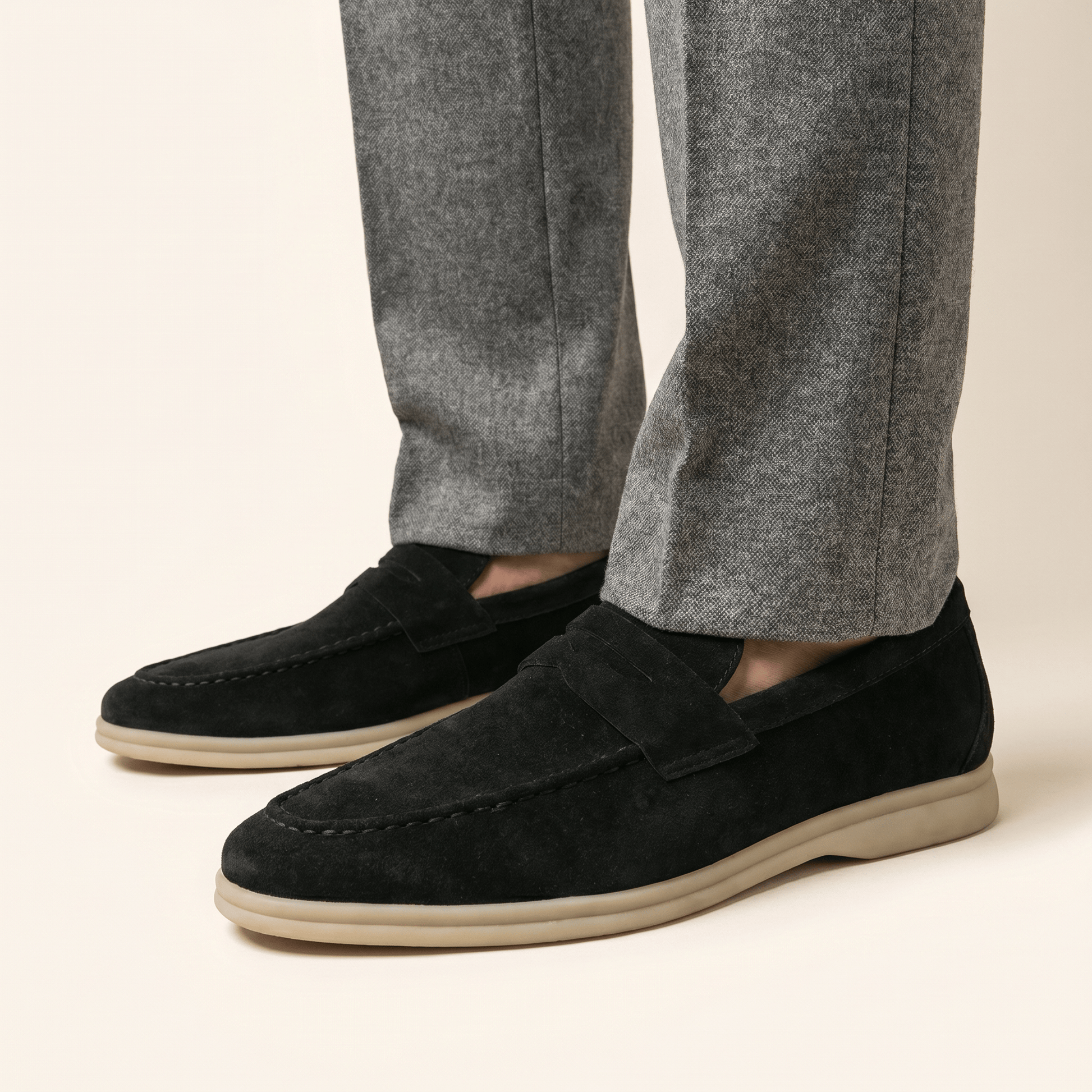 Mocassin Homme Penny Loafer Casual en Suédé
