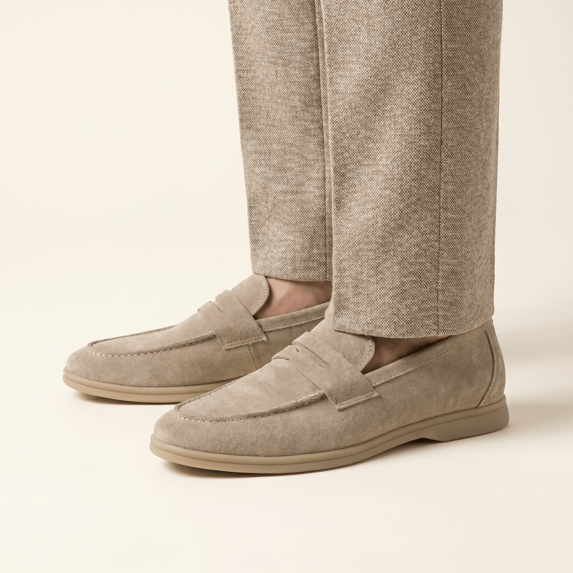 Mocassin Homme Penny Loafer Casual en Suédé