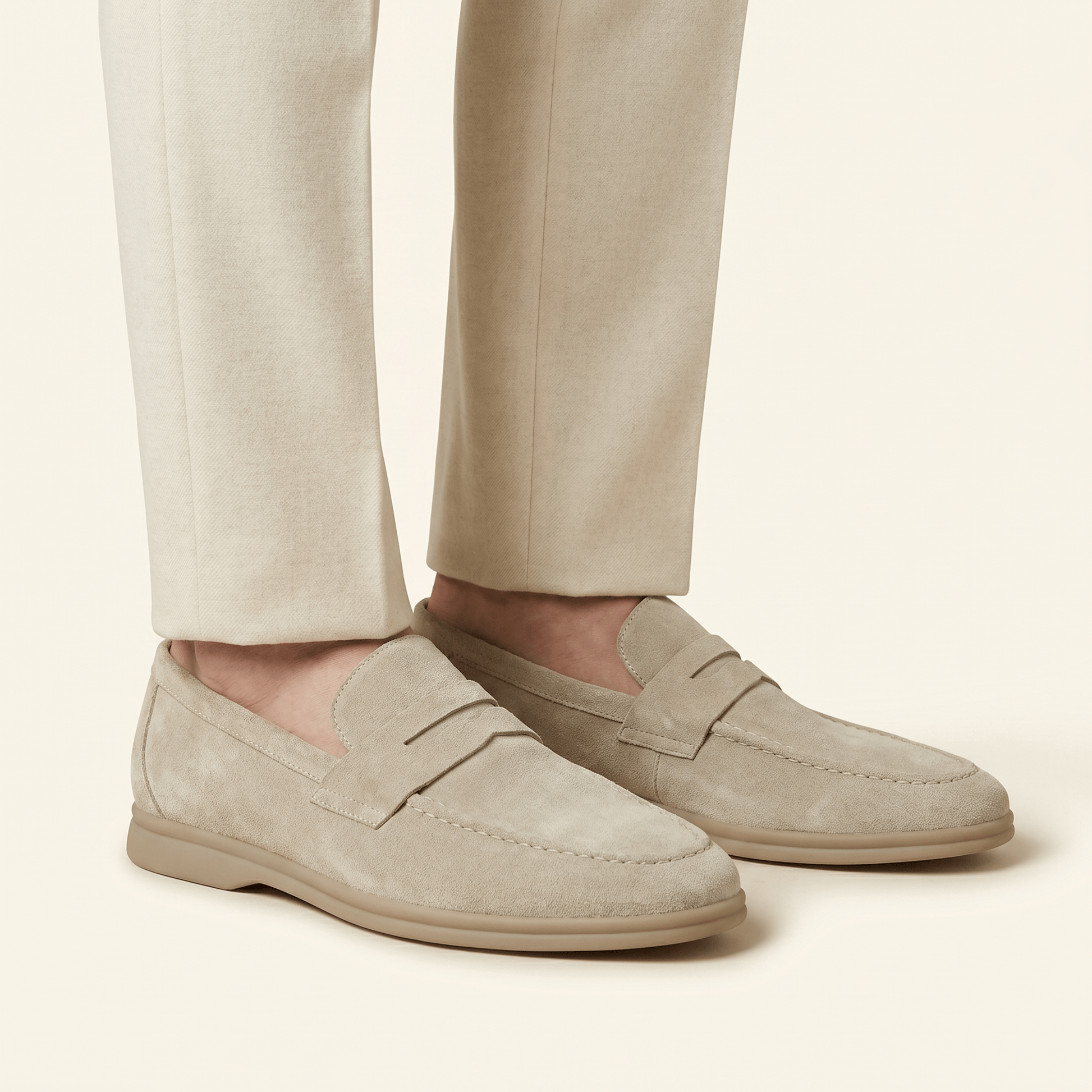 Mocassin Homme Penny Loafer Casual en Suédé
