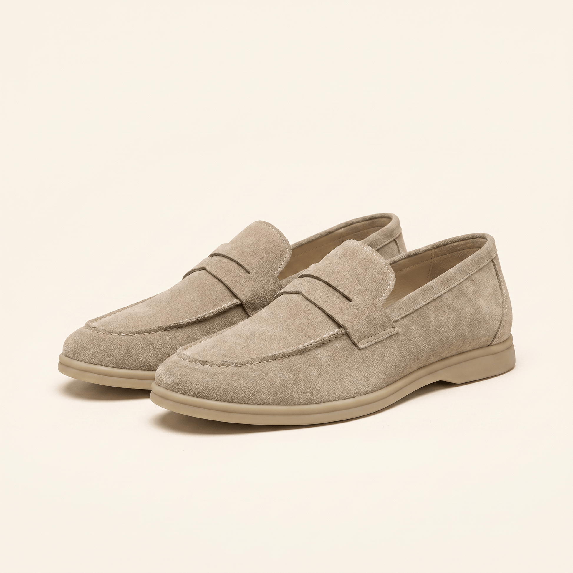 Mocassin Homme Penny Loafer Casual en Suédé