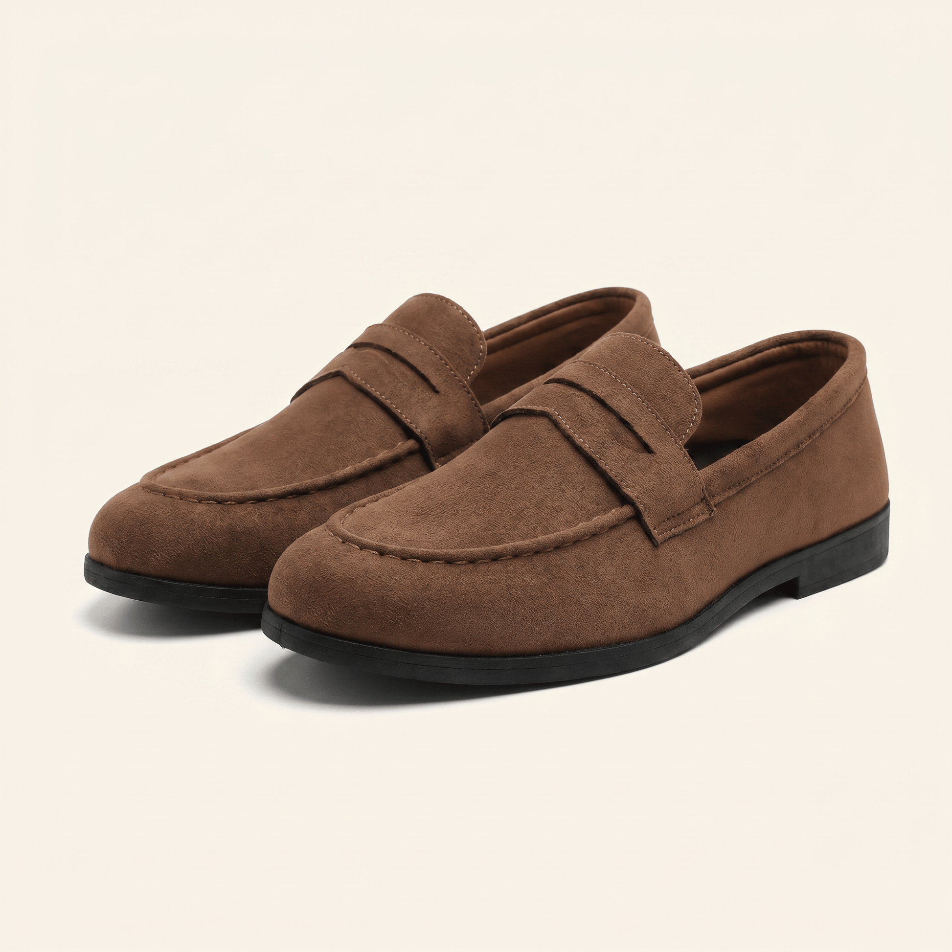 Mocassin Homme Penny Épuré Souple en Daim