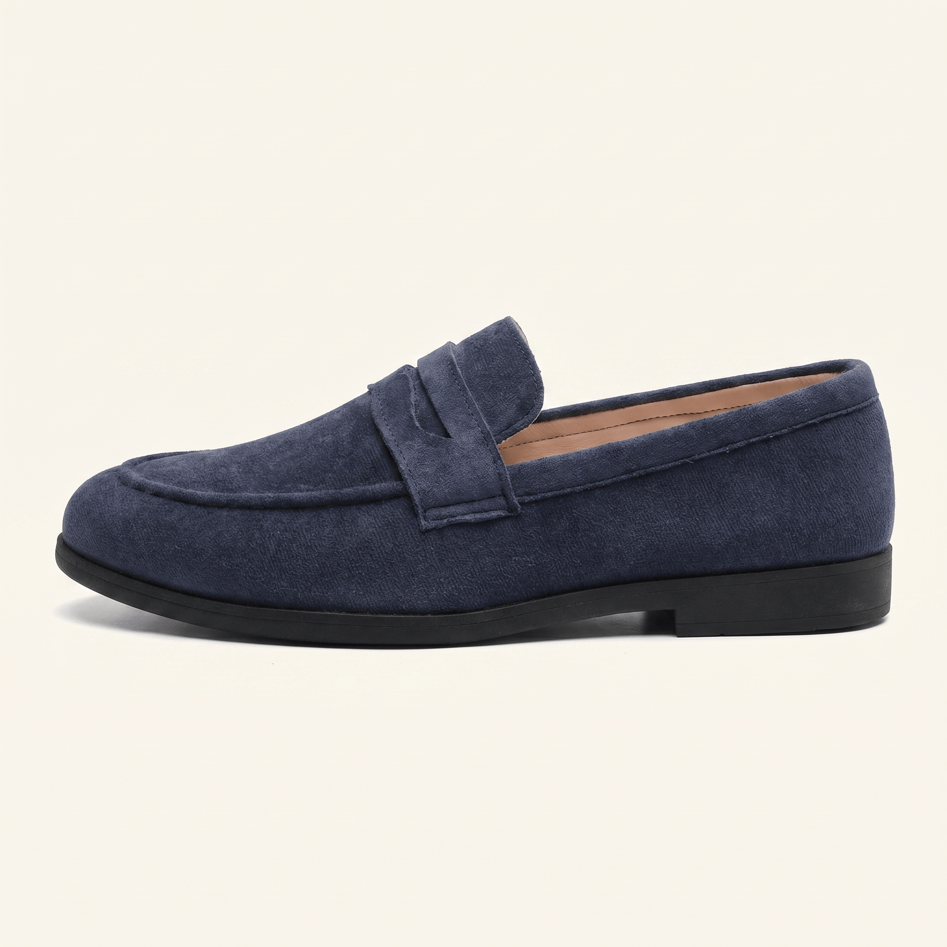 Mocassin Homme Penny Épuré Souple en Daim