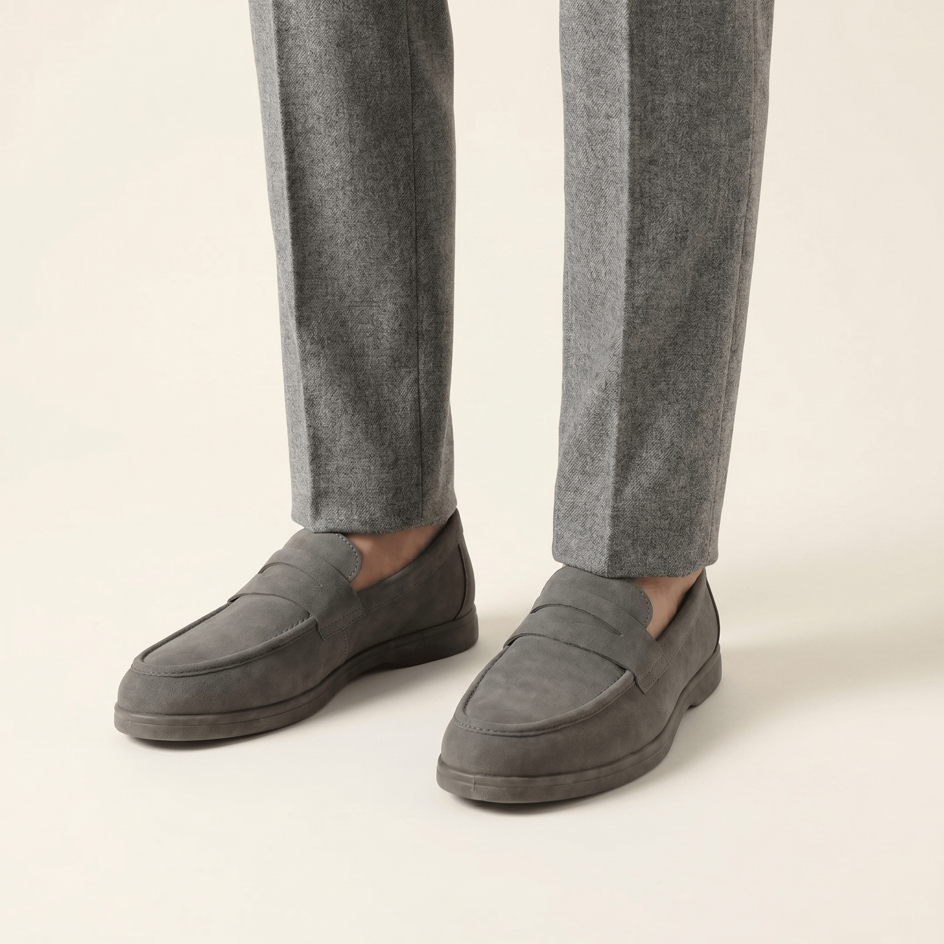 Mocassin Homme Penny Loafer Classique Souple en Velours