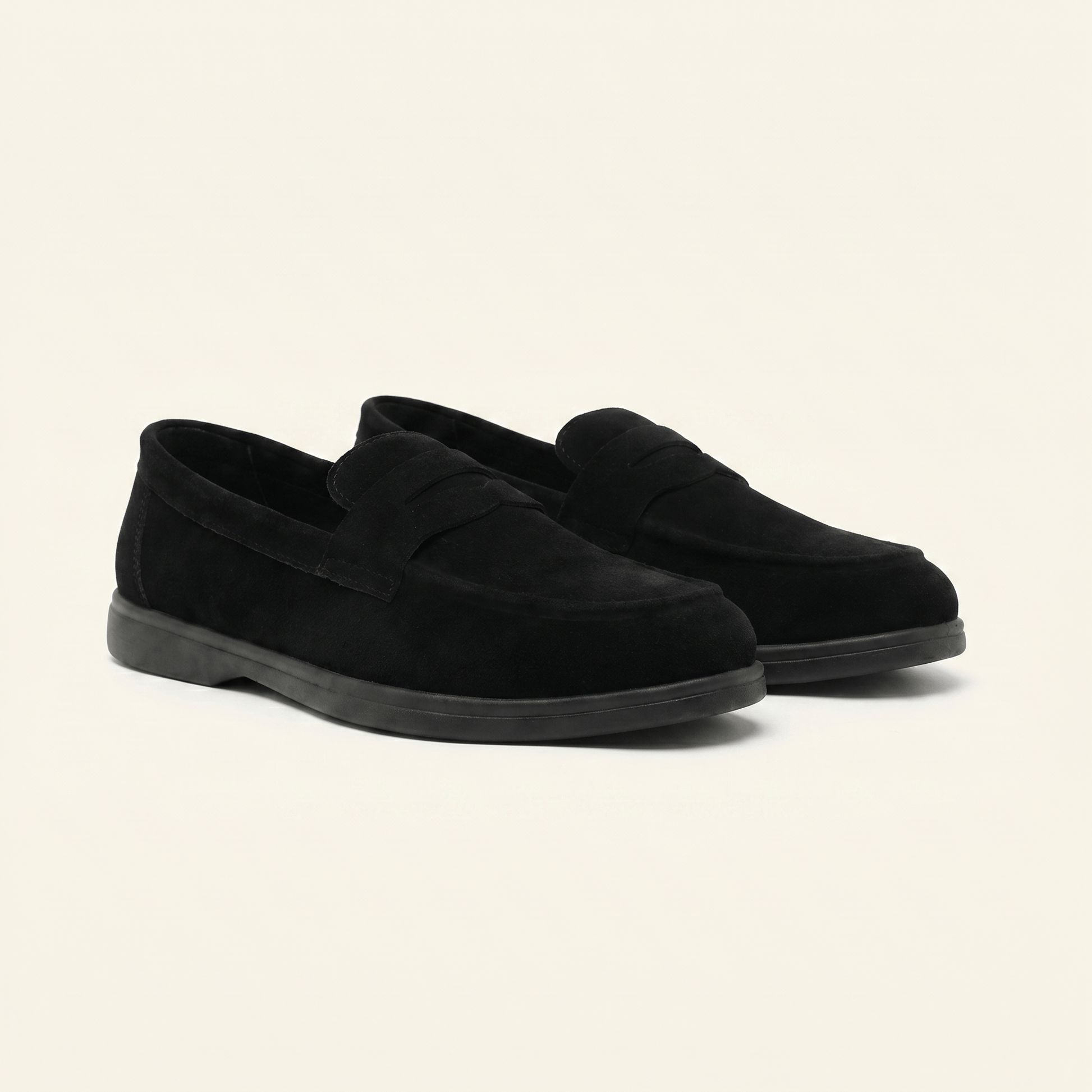 Mocassin Homme Penny Loafer Classique Souple en Velours