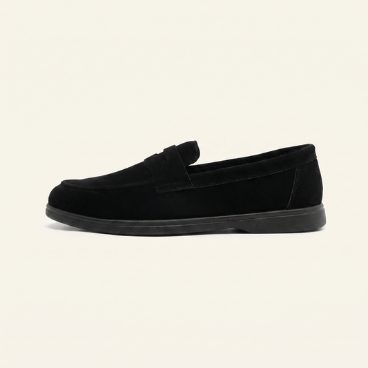 Mocassin Homme Penny Loafer Classique Souple en Velours