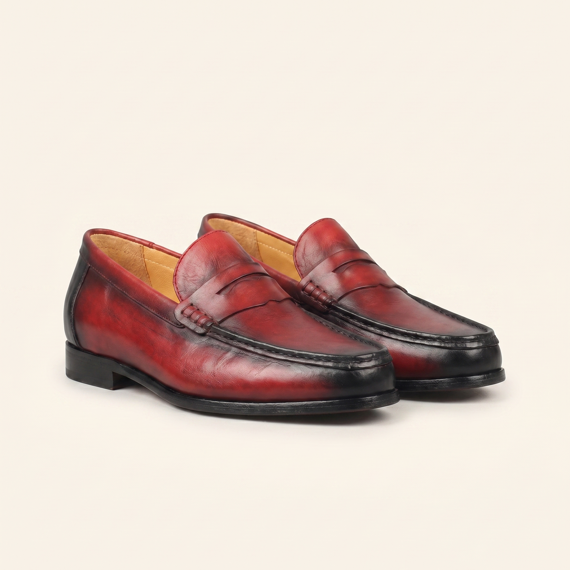 Mocassin Femme en Suédine à Couture Contrastée