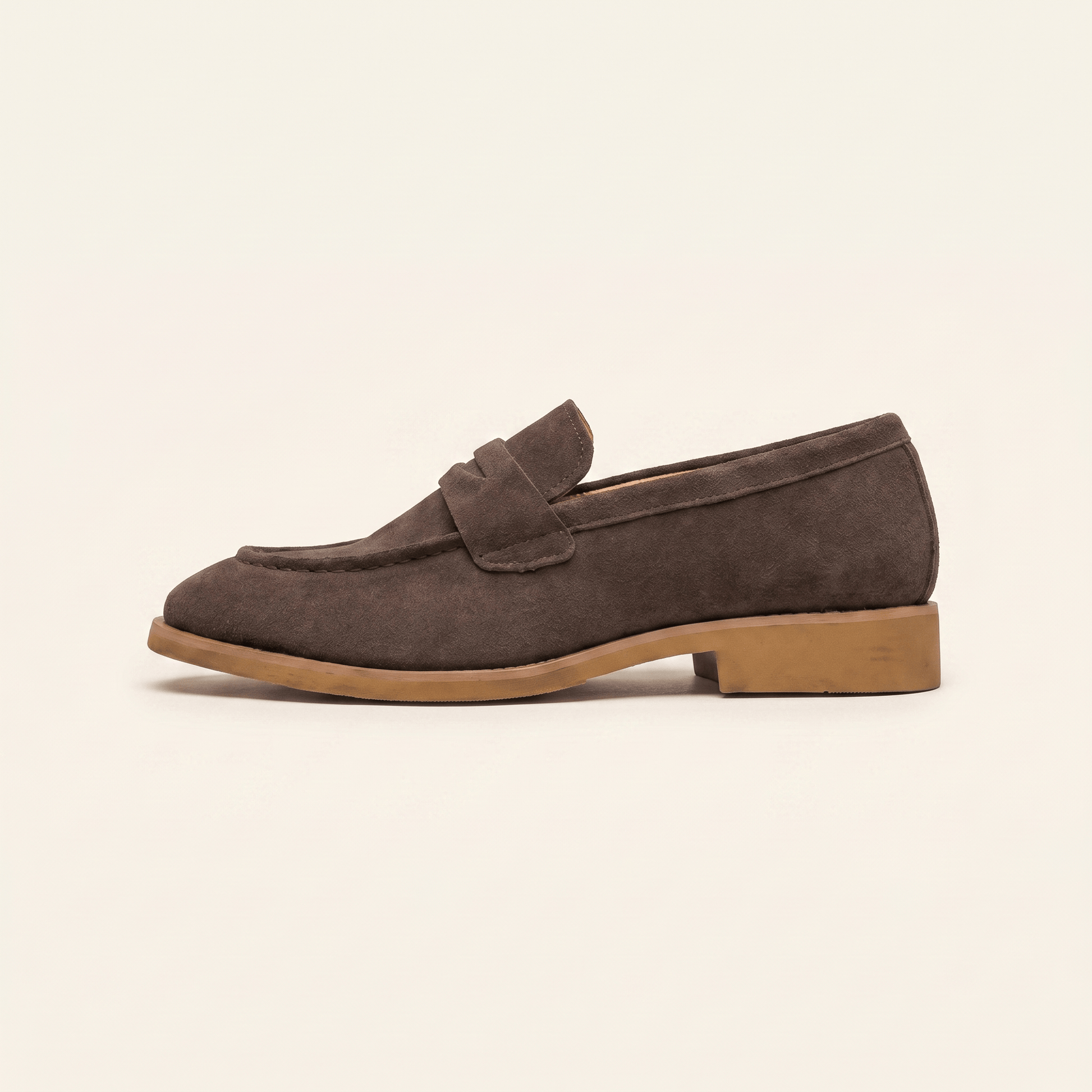 Mocassin Homme Penny Loafer Habillé en Daim