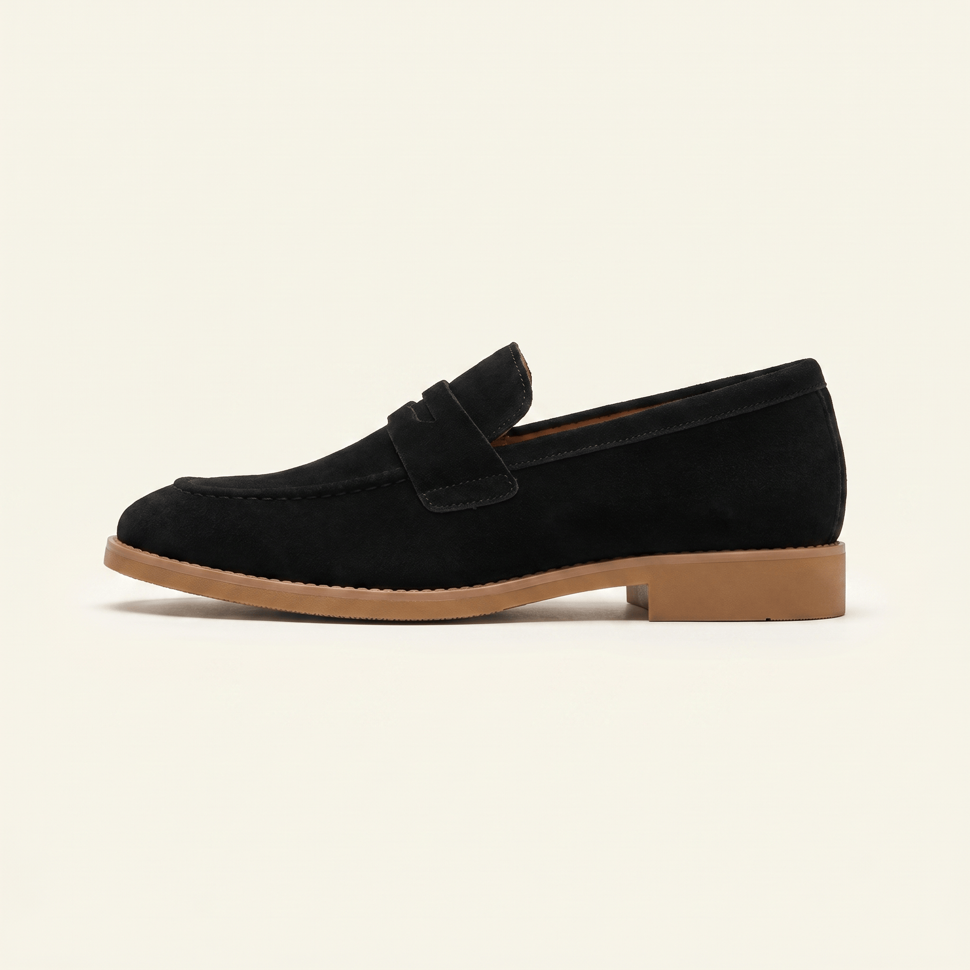 Mocassin Homme Penny Loafer Habillé en Daim