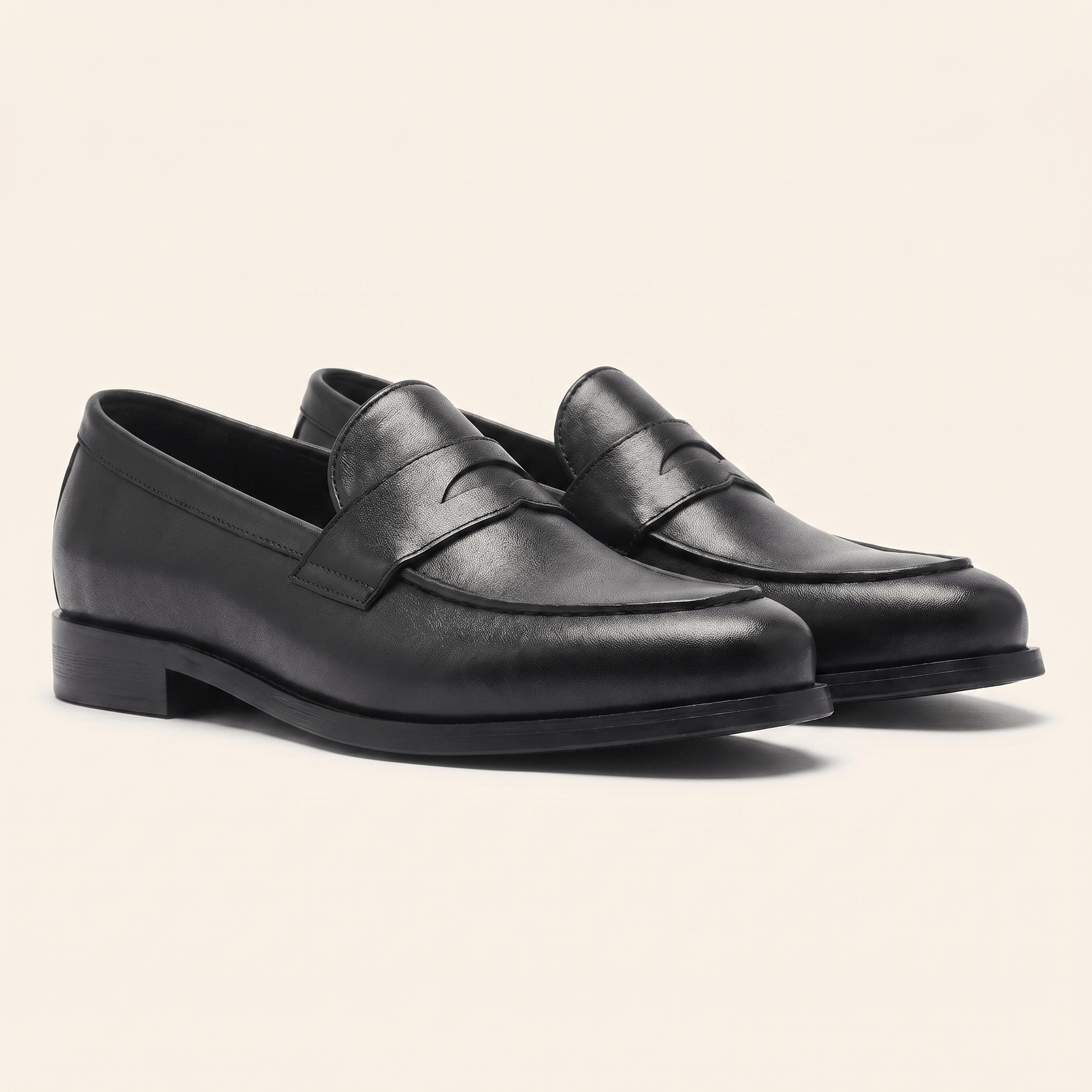 Mocassin Homme Penny Loafer Intemporel en Cuir Lisse