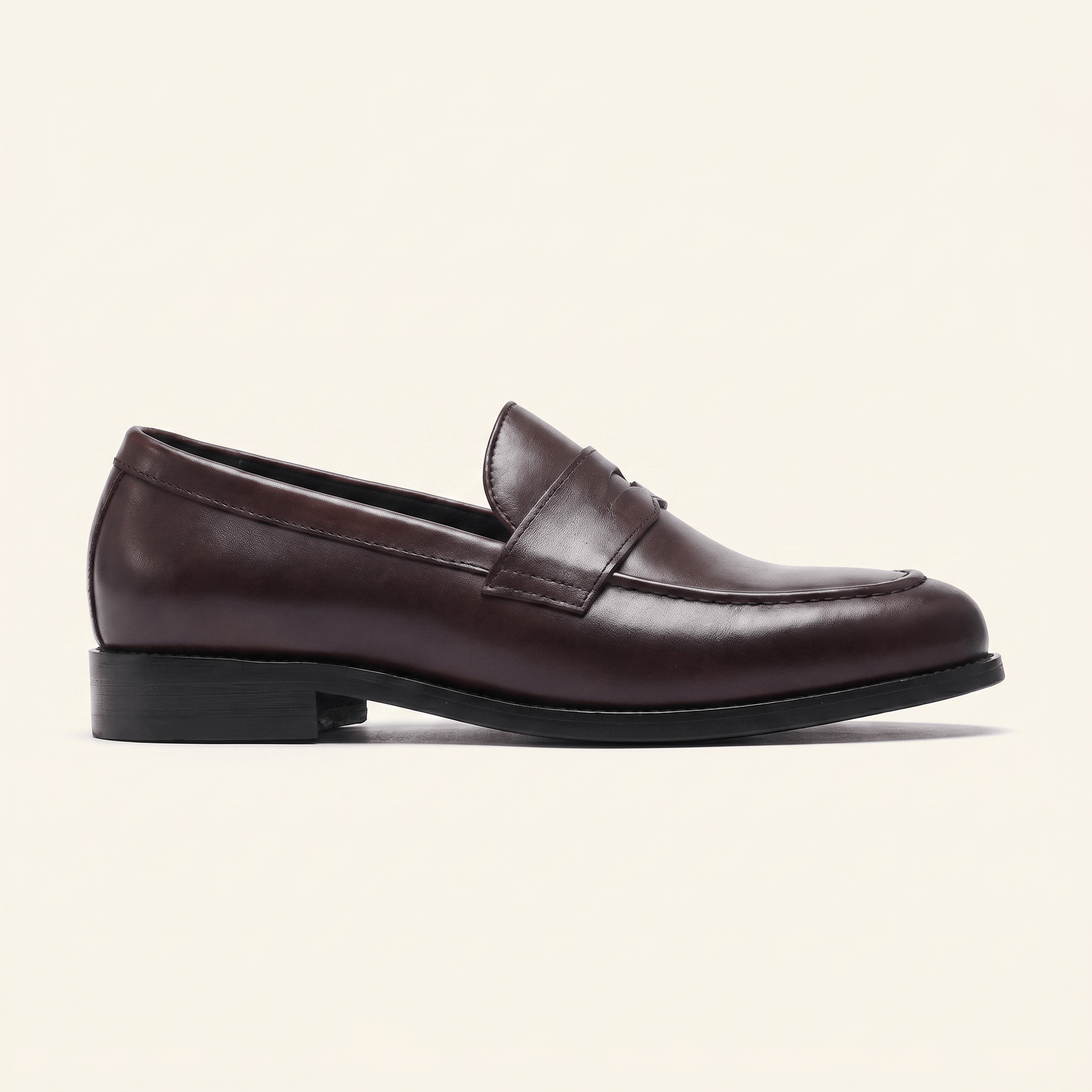 Mocassin Homme Penny Loafer Intemporel en Cuir Lisse