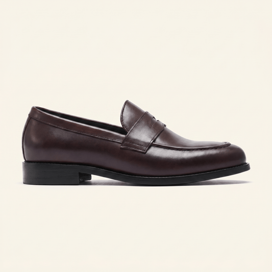 Mocassin Homme Penny Loafer Intemporel en Cuir Lisse