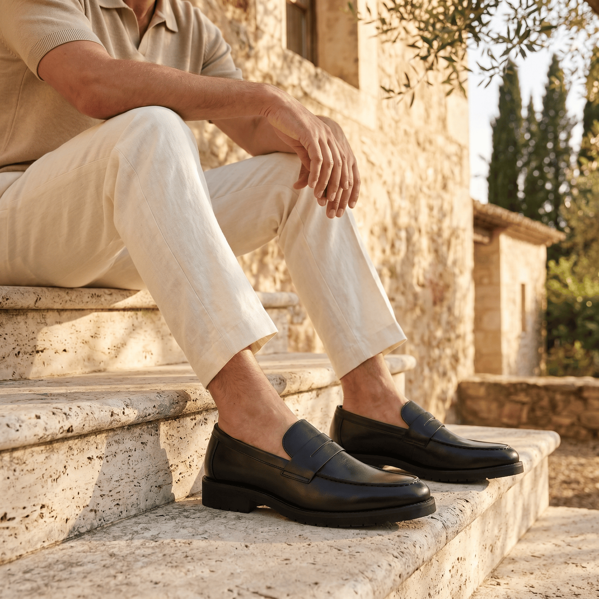 Mocassin Homme Penny Loafer Semelle Structurée