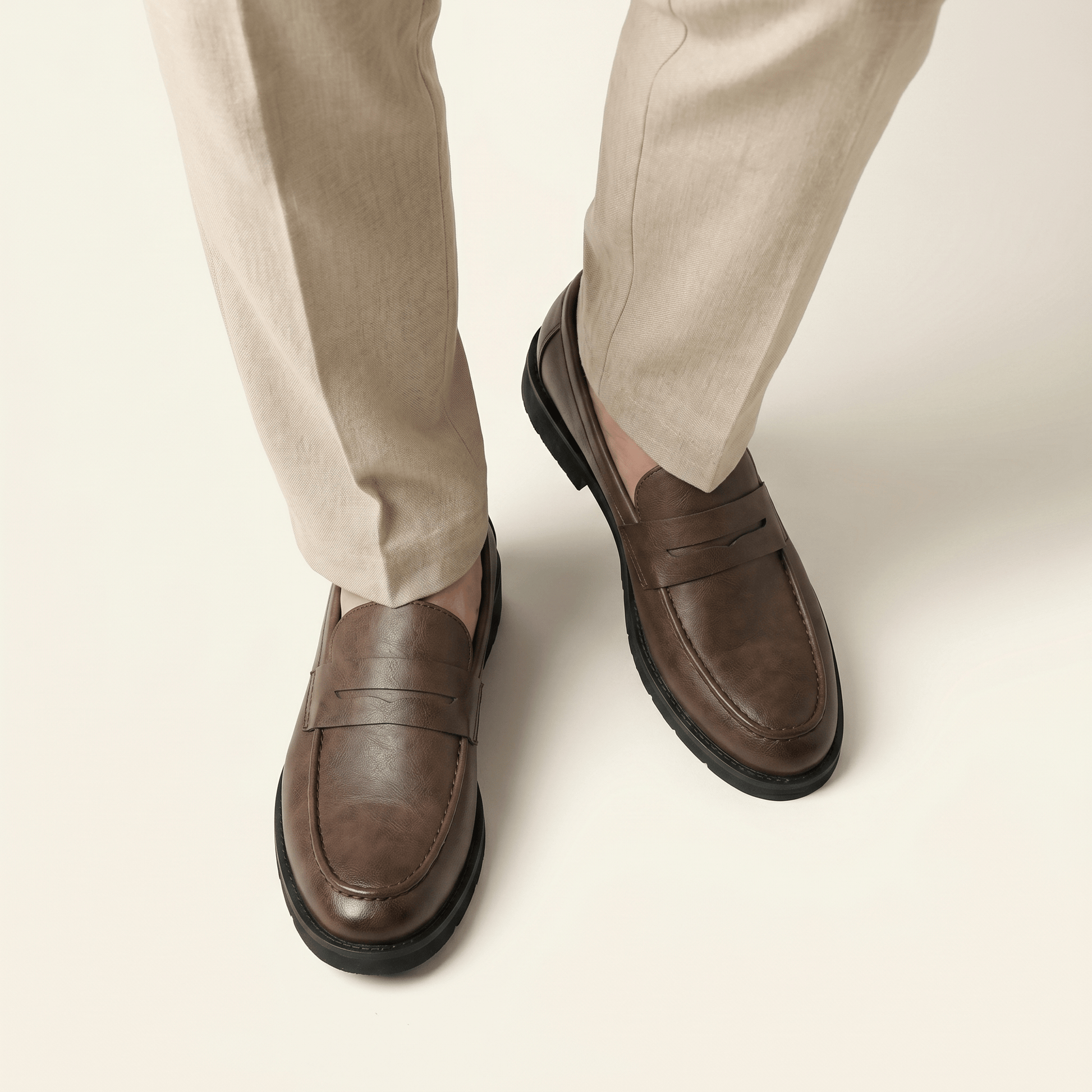 Mocassin Homme Penny Loafer Semelle Structurée