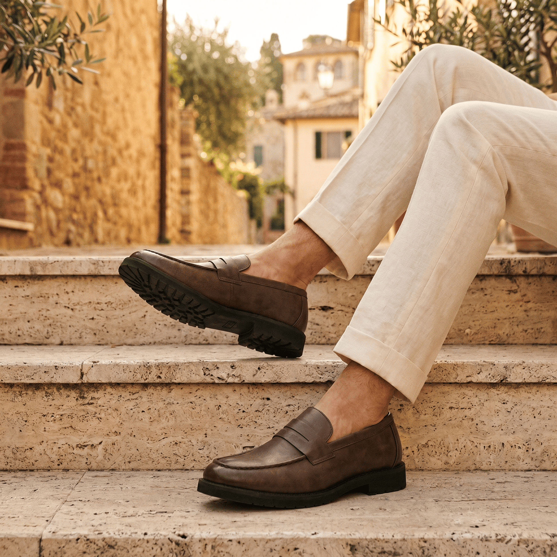 Mocassin Homme Penny Loafer Semelle Structurée