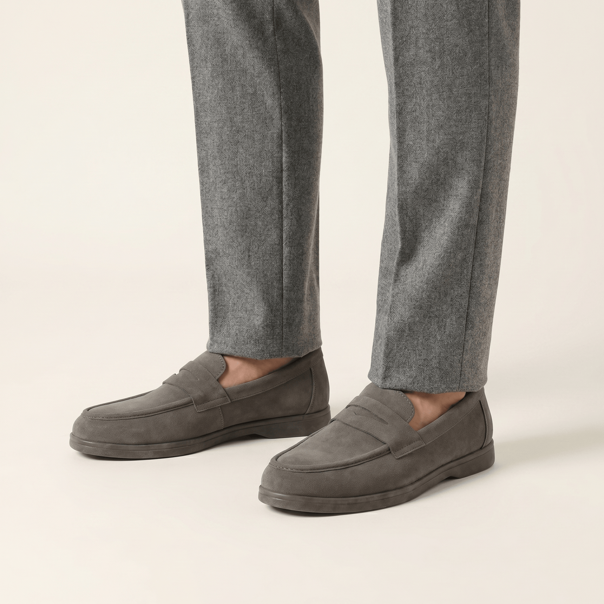 Mocassin Homme Penny Loafer Souple en Suédé