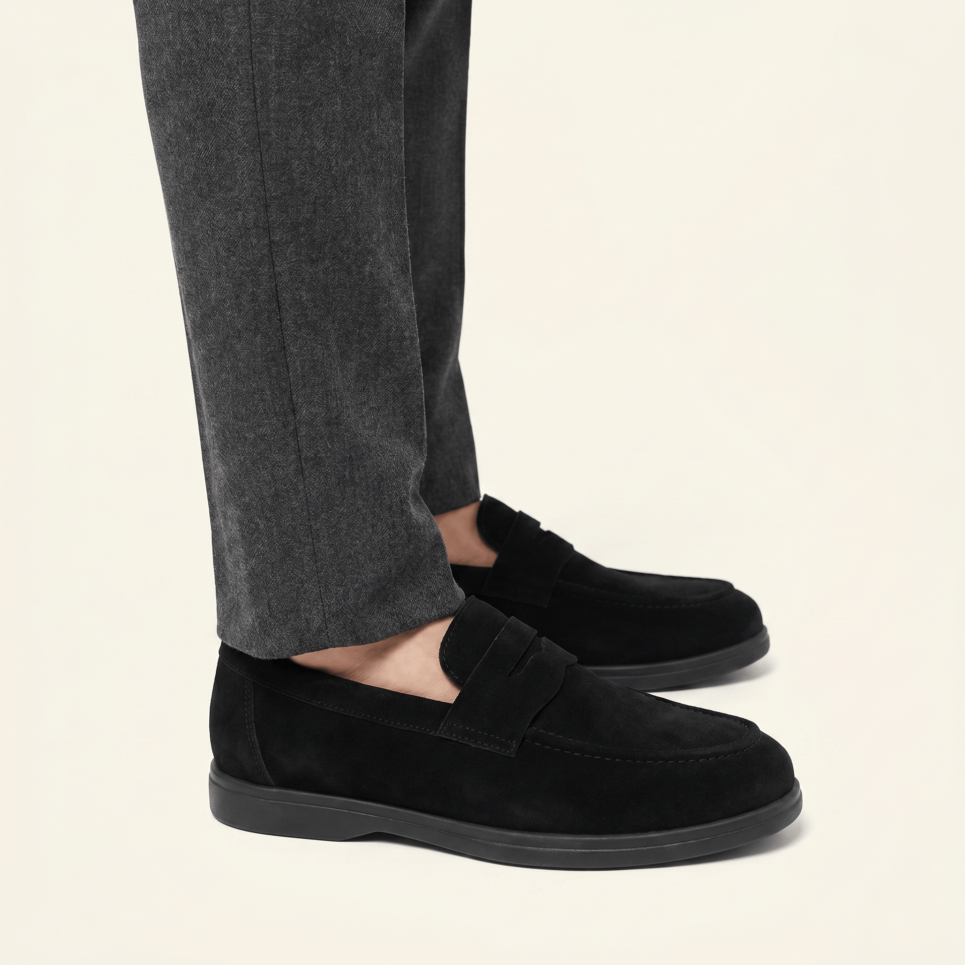Mocassin Homme Penny Loafer Souple en Suédé