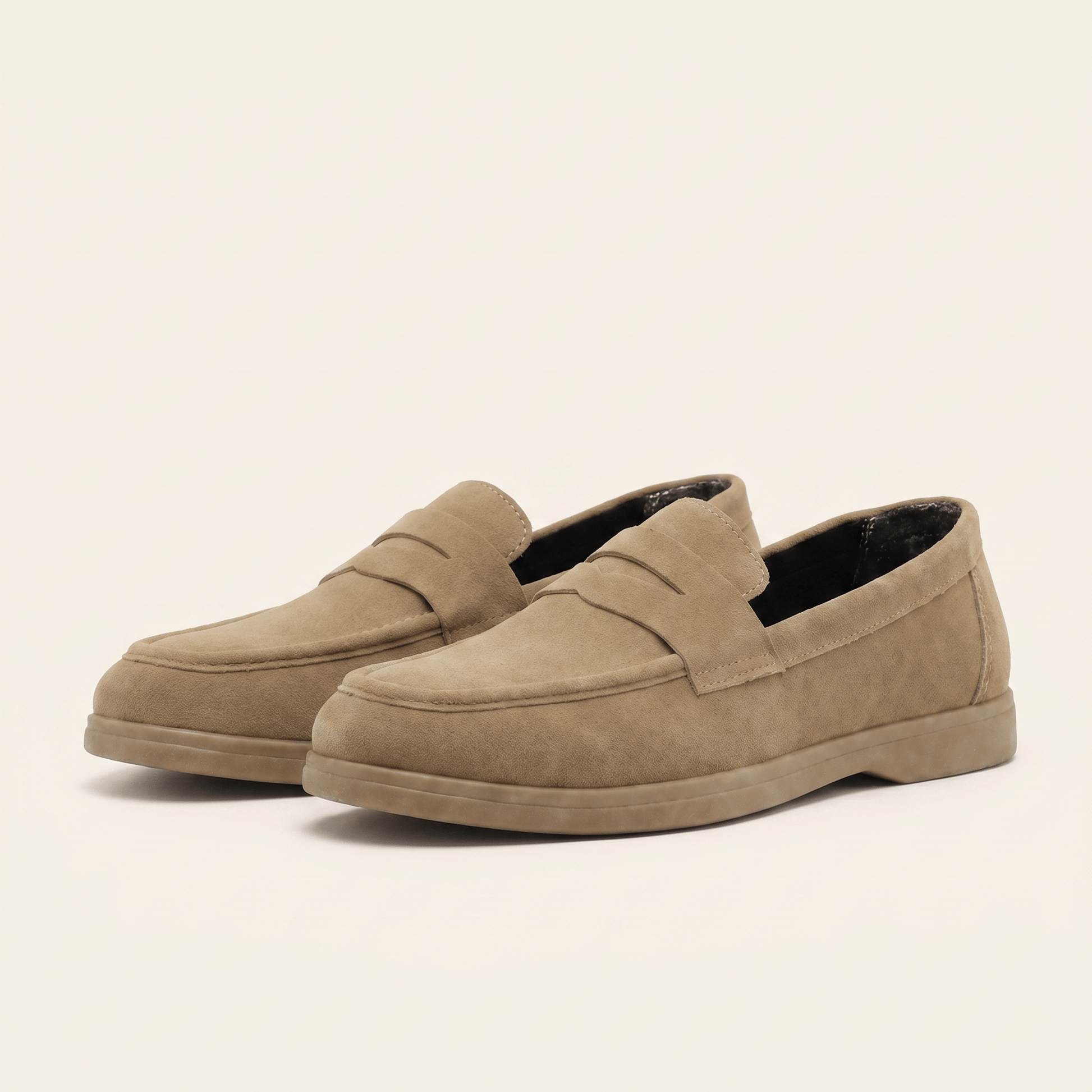 Mocassin Homme Penny Loafer Souple en Suédé