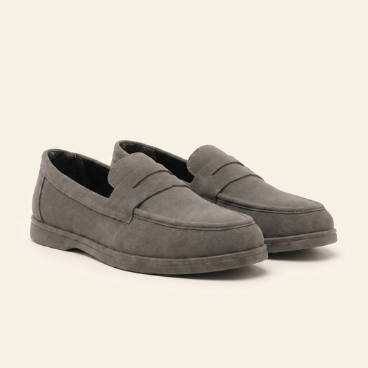 Mocassin Homme Penny Loafer Souple en Suédé