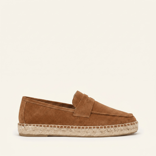 Mocassin Homme Penny Loafer en Cuir Patiné Coloré