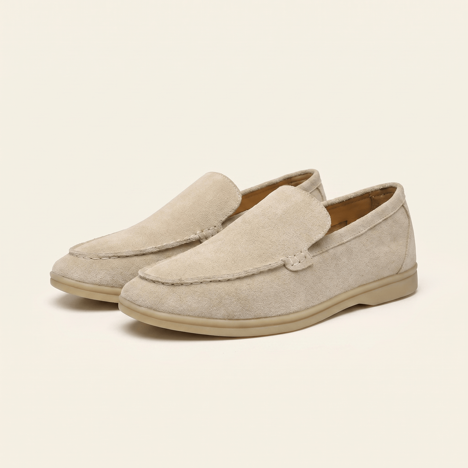Mocassin Homme Slipper Minimaliste en Daim