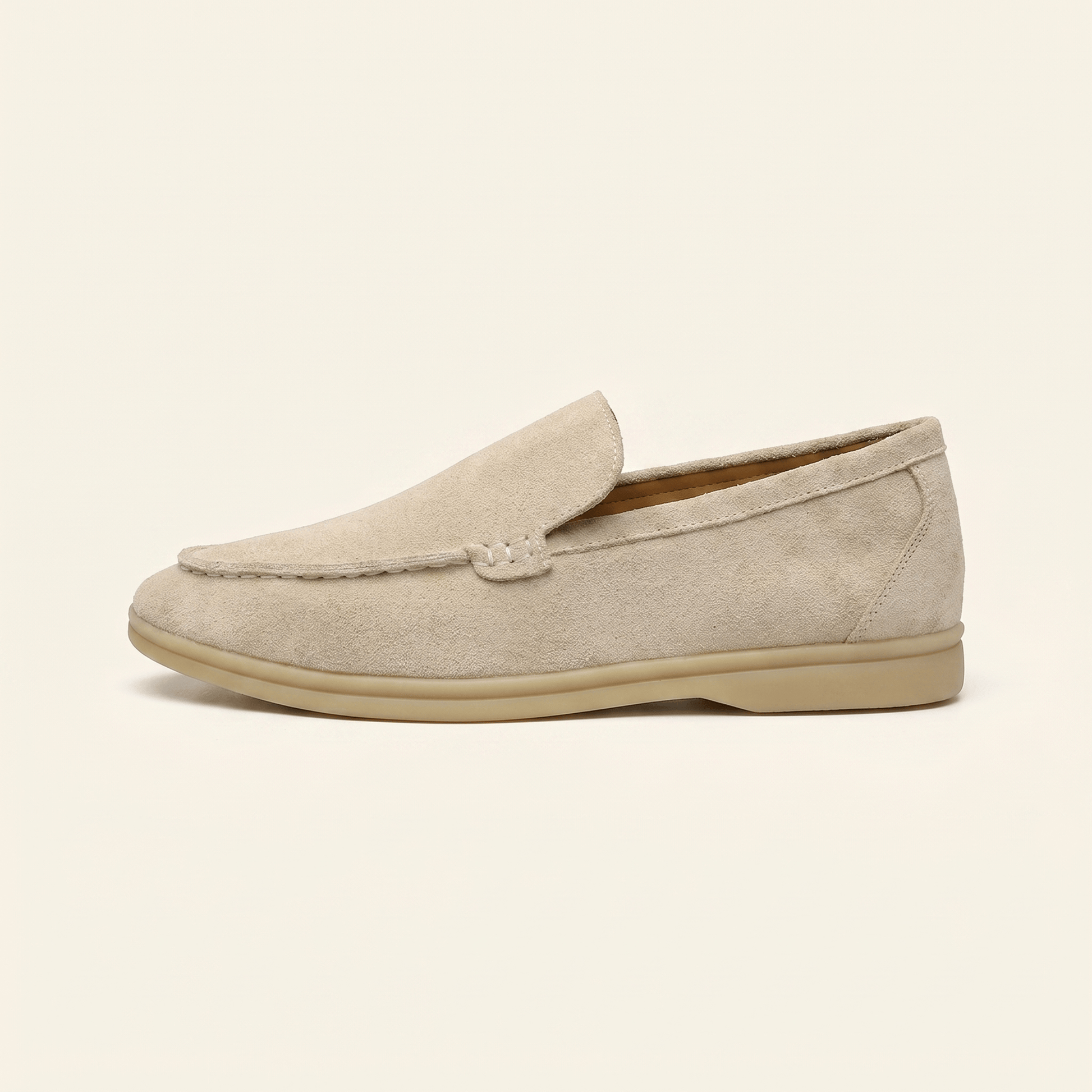 Mocassin Homme Slipper Minimaliste en Daim
