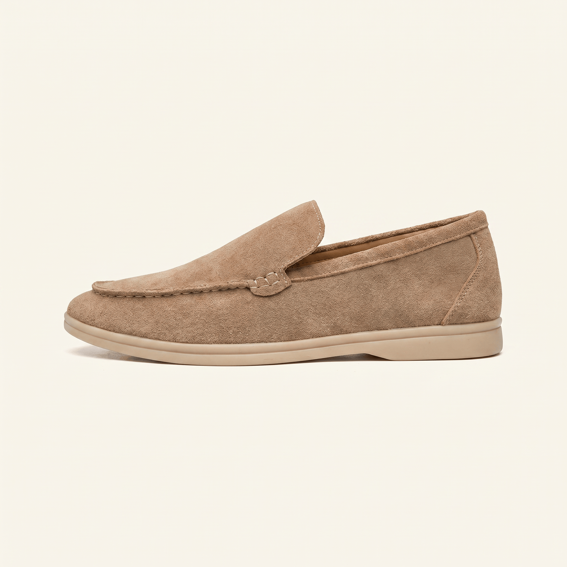 Mocassin Homme Slipper Minimaliste en Daim