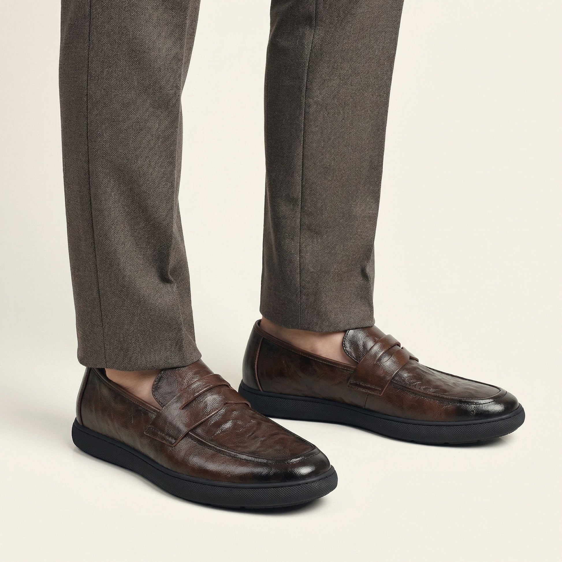 Mocassin Homme Penny Loafer Classique en Daim