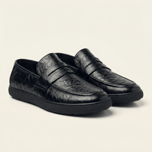 Mocassin Homme Penny Loafer Classique en Daim