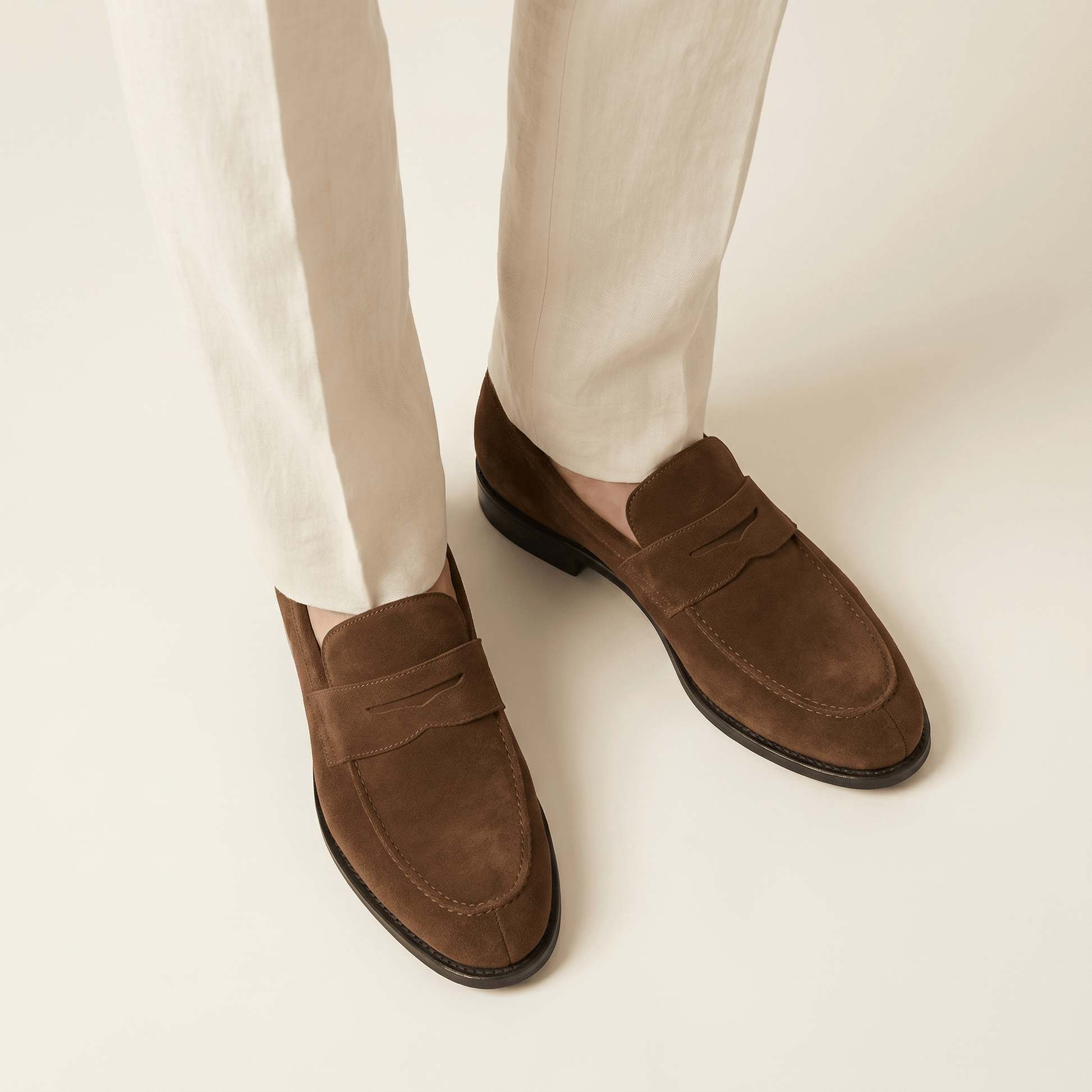 Mocassin Penny Loafer en Cuir Suédé